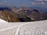 Zurueck zum Rifugio (51.71 KByte) Punta Helbronner und Umgebung : Zurueck zum Rifugio
