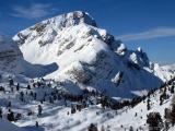 Seekofel 2810m. Das nächste mal. Die Steilstufe am Bergfuss war uns zu Lanig... (59.9 KByte) Jaufen : Seekofel 2810m. Das nächste mal. Die Steilstufe am Bergfuss war uns zu Lanig...