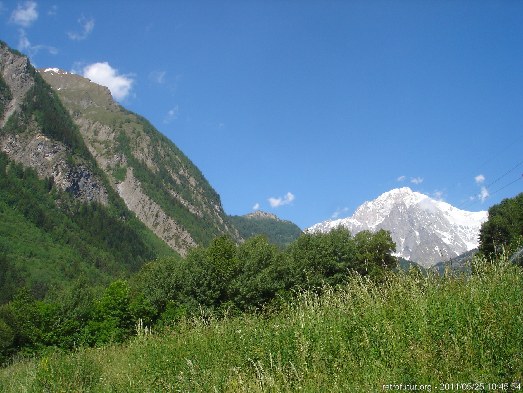 Tag 4: Abreise : Mont Blanc von Italien aus