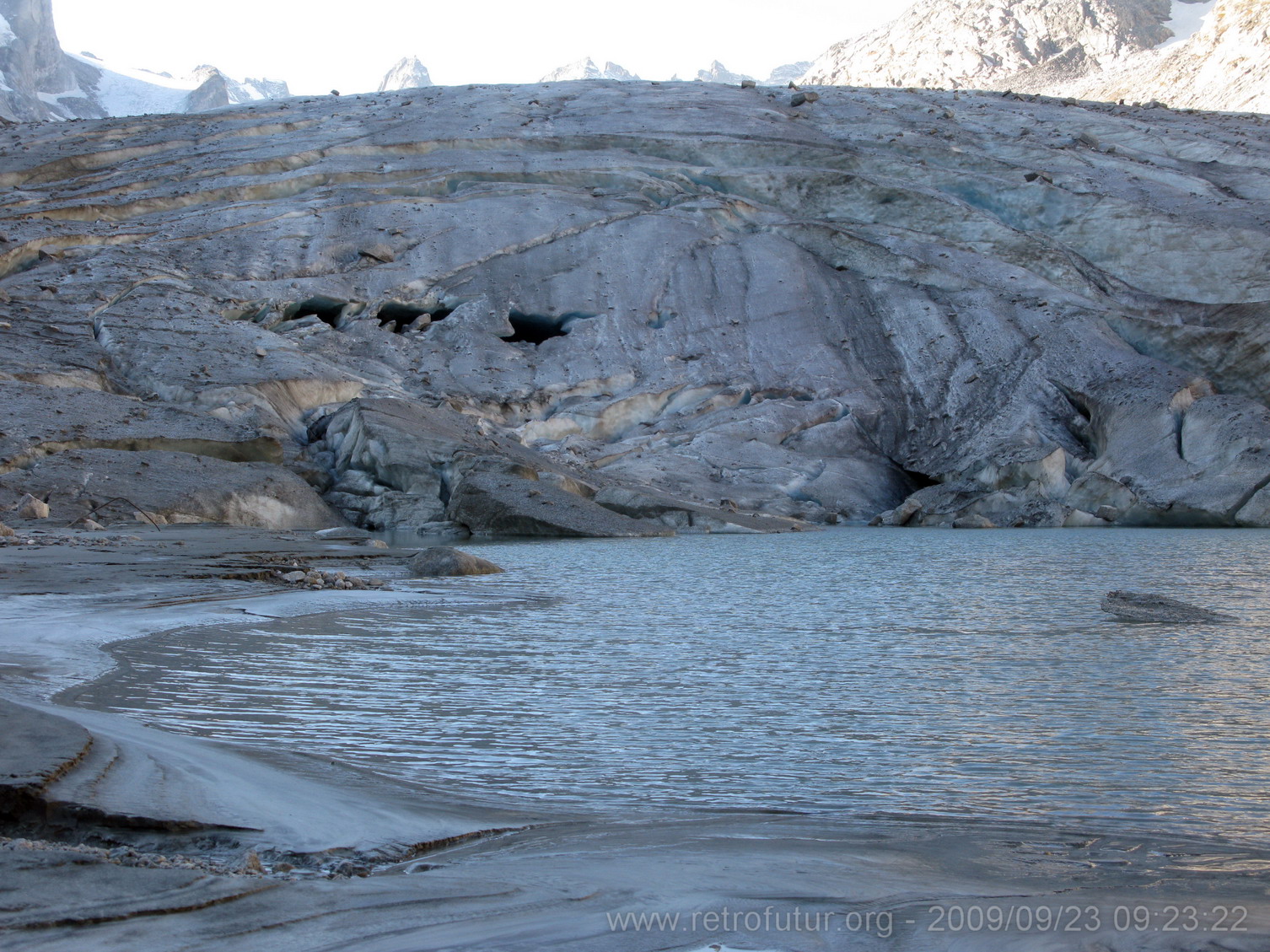 Tag 003: Fornogletscher und -tal : Gletschersee auf etwa 2380m