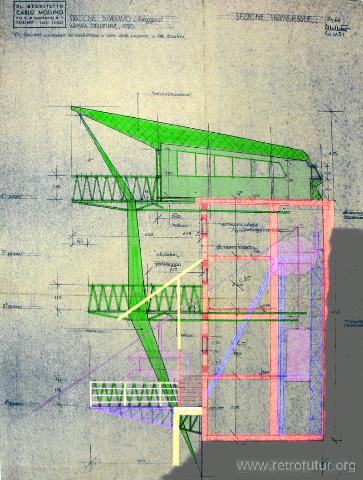 Progetto elaborato (43.02 KByte) Die Bergstation der Furggenbahn auf 3492m und der Skitunnel : Progetto elaborato
