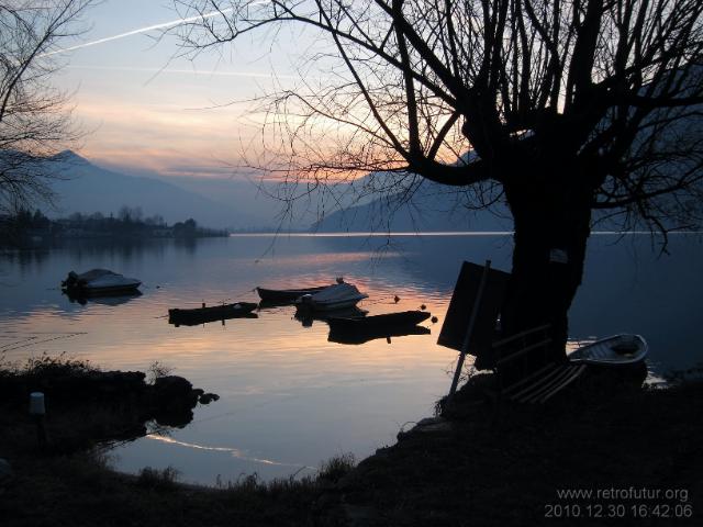 Abfahrt nach Novate Mezzola : Lago di Mezzola. Hier will ich wieder hin.