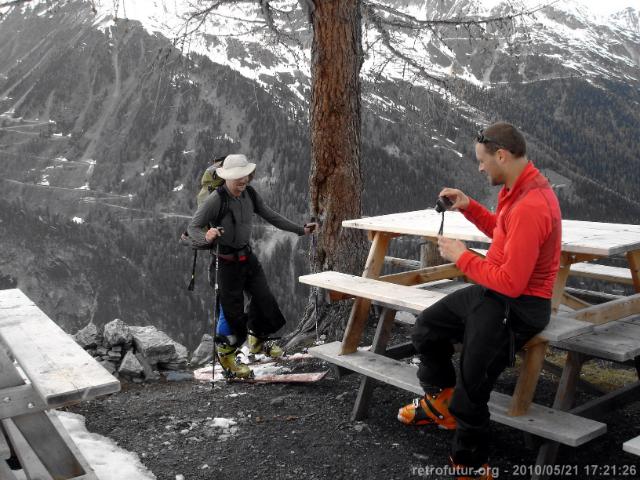 Tuckettstspitze / Berglhütte : Berglhütte: Samma eh schon da