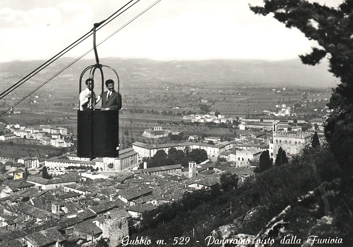 Gubbio (PG) * / Cestovia Colle Eletto : Gubbio-SanUbaldo_Marchisio_1960.jpg