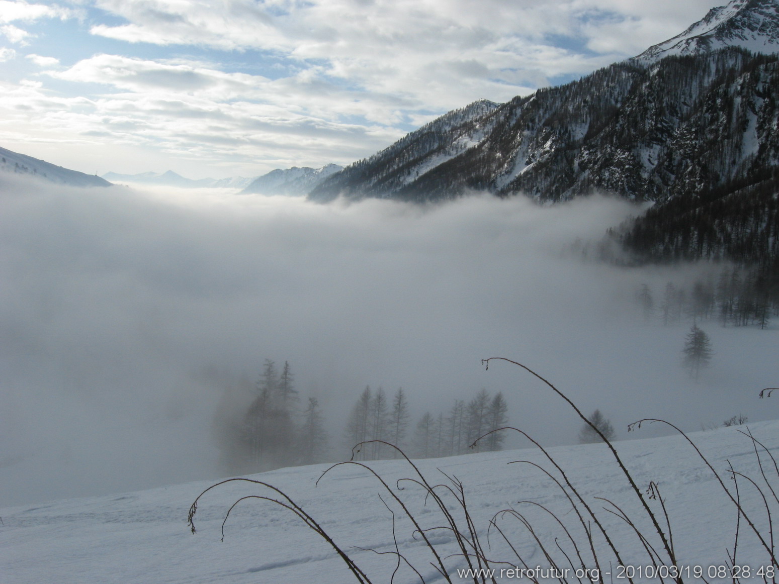 19:3 :: Chinale (ITA)  - Echalp (FRA) : Nebel halt. In selbigem eingehüllt: Chinale