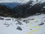 Tuckettstspitze / Berglhütte : Abfahrt