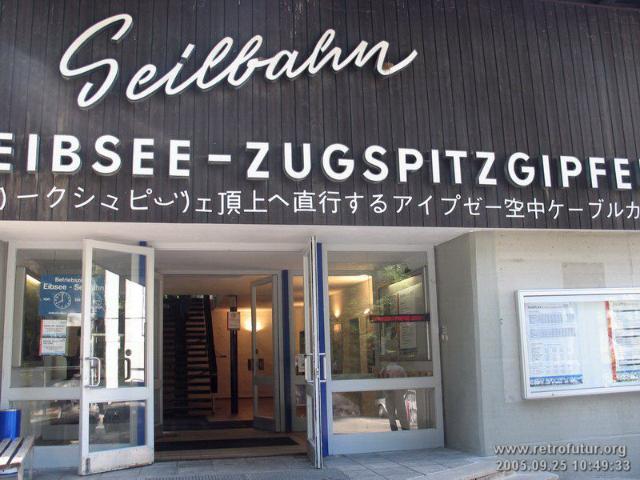 I.) Die Eibsee Seilbahn : Typographie als Zeitzeuge aus den Jahren des Seilbahnbaus