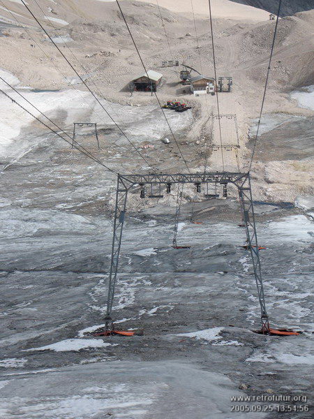 III.) Das Zugspitzplatt : Die vier Schlepplifte am Restgletscher