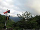 The railway has a ruling gradient of 3%. It has 919 curves, the sharpest having a radius of 37.5 m. Climbing from 656 meters, the line terminates at an elevation of 2076 meters at Shimla. (40.76 KByte) Approach 1 : The railway has a ruling gradient of 3%. It has 919 curves, the sharpest having a radius of 37.5 m. Climbing from 656 meters, the line terminates at an elevation of 2076 meters at Shimla.