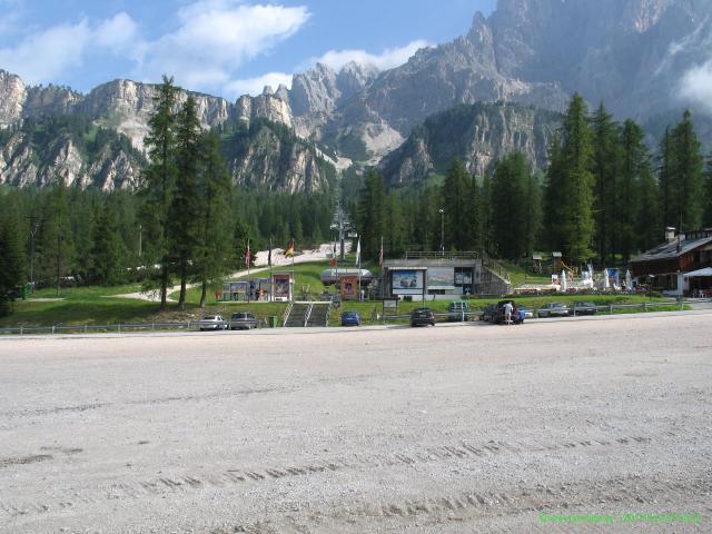 Secondo tratto: Forcella Staunies - Grande fotoreportage 2007 : Il parcheggio di Rio Gere