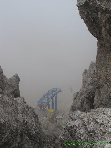 Secondo tratto: Forcella Staunies - Grande fotoreportage 2007 : ...permette viste sul conoscuito...