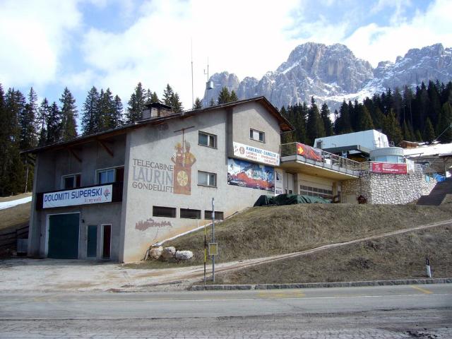 Das Wandbild Tiers (BZ) / Korblift Laurin I+II, Passo Nigra : Das Wandbild