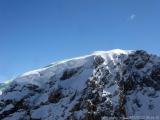 Trafojer Eiswand 3556m - Skitour : Blick zum Ortlergipfel mit der Panoramapiste Nr. 7a