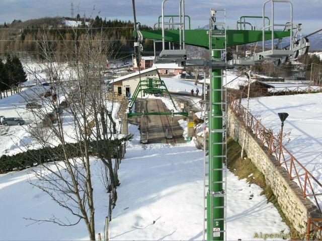 San Zeno / Cestovia Prada (VR)  - Monte Baldo : Piloni e rulliere perfettamente rifatti, come nuovi