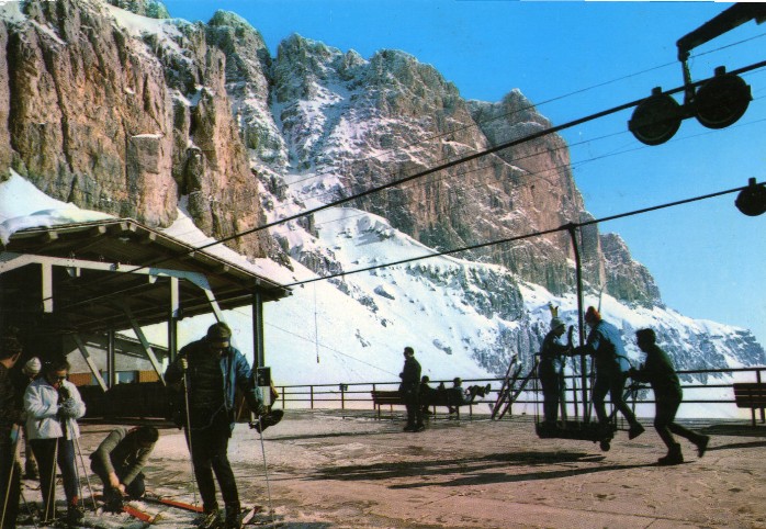 Tiers (BZ) /  Korblift Laurin I+II, Passo Nigra : Cestovia Passo Nigra - Cornelle