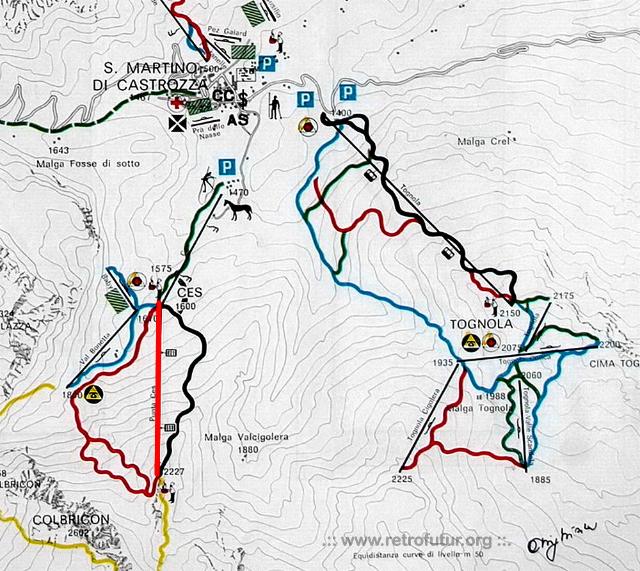 San Martino di Castrozza (TN) / Cestovia  Punta Ces : La cestovia nel contesto del 1967