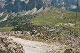 Sella Pass (BZ) / Gondellift Cestovia Langkofelscharte : Trojersassolungo03 Blick auf die 