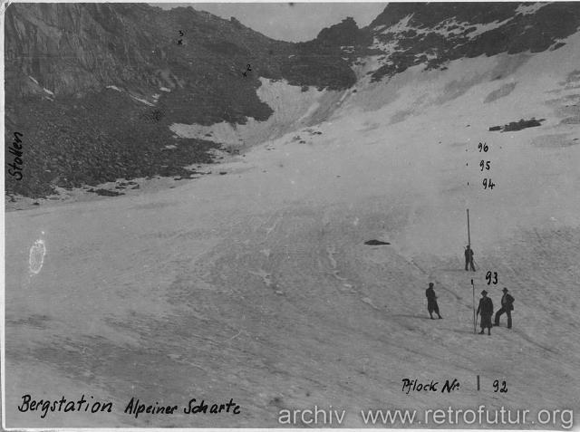 Erste Fehlplanungen für die Bergstation (45.84 KByte) Die Zeit bis 1945 : Erste Fehlplanungen für die Bergstation