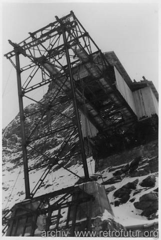 Die Zeit bis 1945 : Engültige Lage der Bergstation