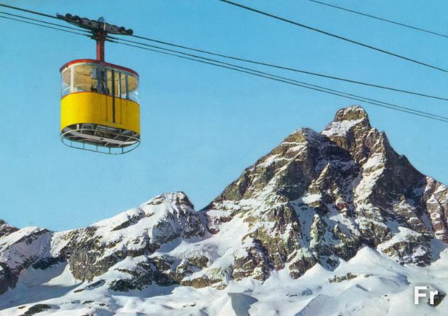 Die Bergstation der Furggenbahn auf 3492m und der Skitunnel : cervinia_funivia_furggen_1967_c_fotoedizioni_brunner_como.JPG