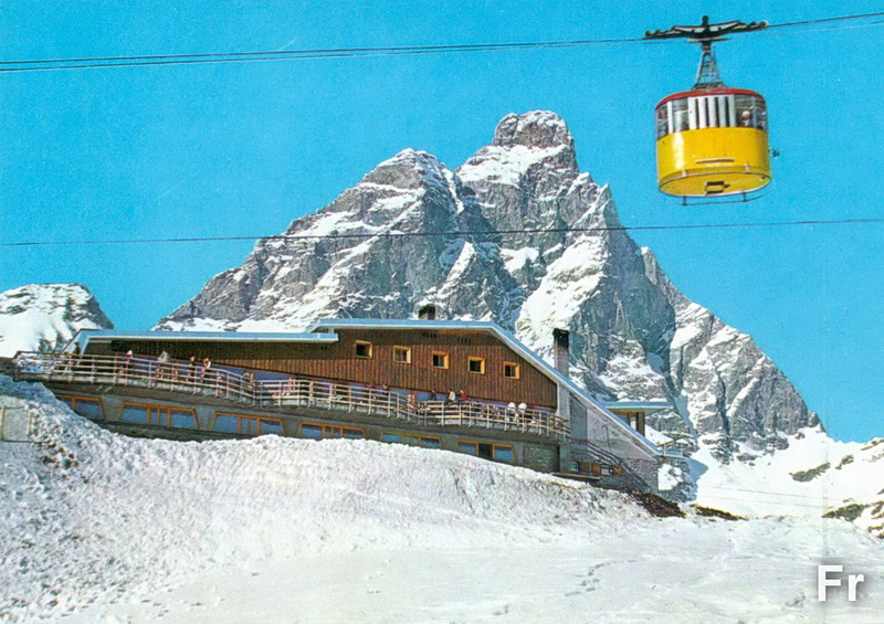 Funivie Plan Maison - Plateau Rosa : Funivia per Testa Grigia (ca. 1970)