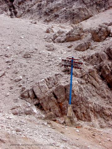 Secondo tratto: Forcella Staunies - Grande fotoreportage 2007 : Leitnerstütze der 60er Jahre Generation