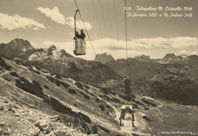 Secondo tratto: Forcella Staunies - Foto storiche : L'avanstazione ancora senza tetto