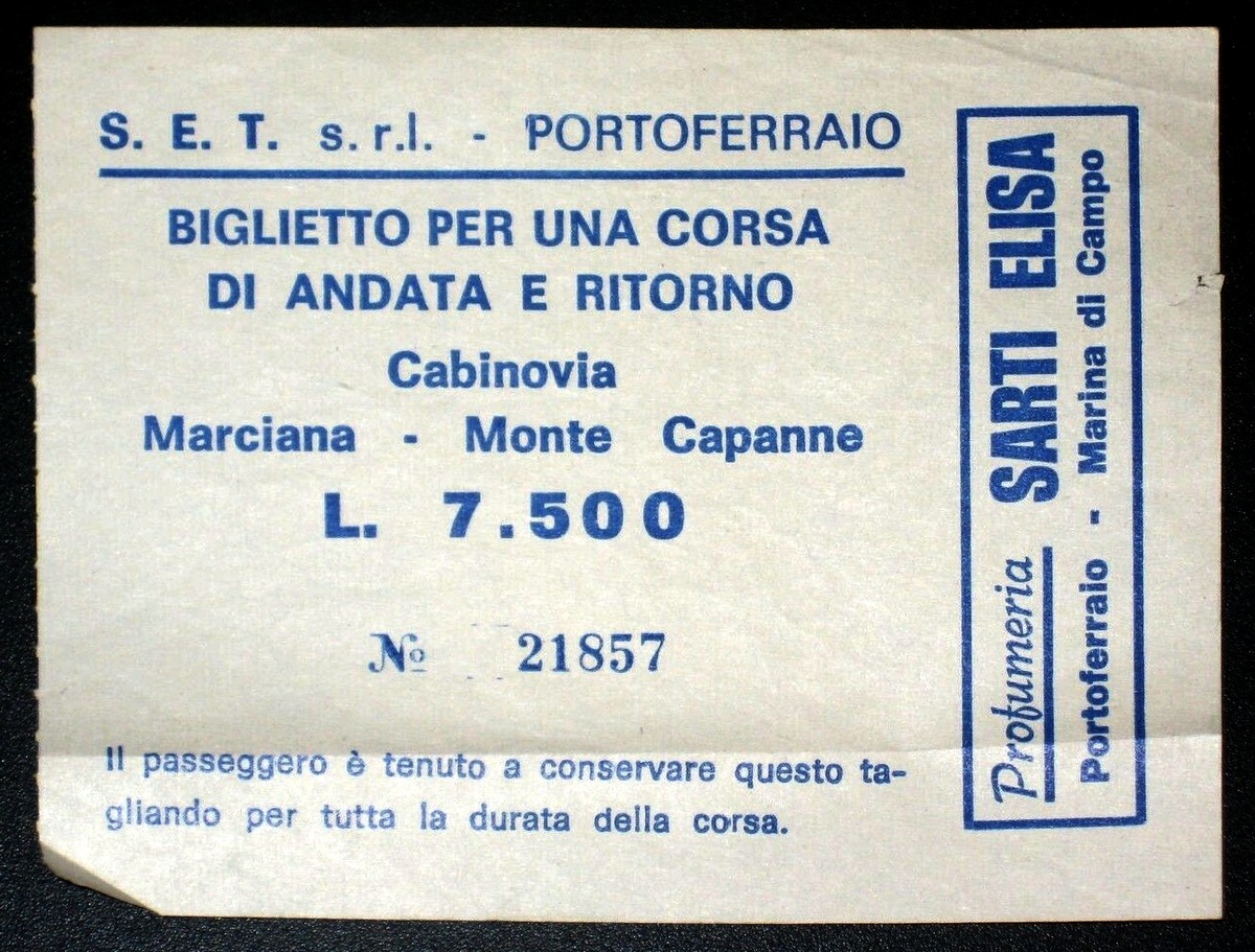 Marciana, Isola Elba (LI) *  / Cestovia Marciana Marina - Monte Capanne : L. 7.500