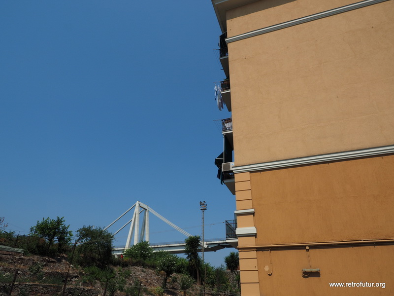 Foto Documentation August 2015 : Morandi Polcevera bridge in Genova Italy