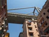 Foto Documentation August 2015 : The Bridge spans over a highly urbanized suburb of Genova at a height of 45m. This section was not affected by the collapse.