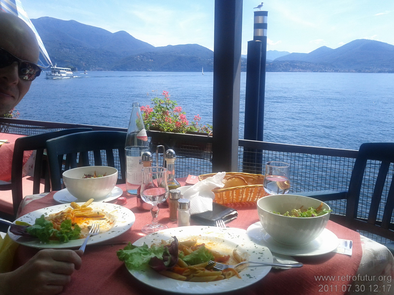 30.7. Anreise nach Ventimiglia : Zwischenhalt am Lago Maggiore