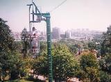 Lisbon / Portugal - Jardim Zoologico : View along the line of the aerial ropeway in Zoologic Garden of Lisbon