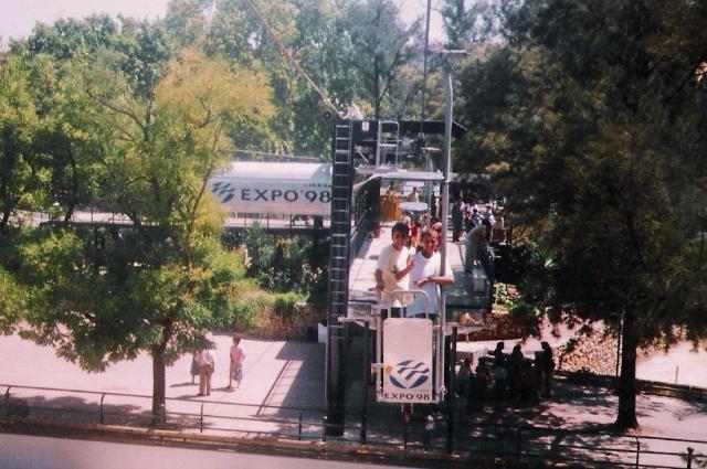 Lisbon / Portugal - Jardim Zoologico : The Lift by Italian Manufacturer opened in 1994, four years ahead of Lisbon World Expo 1998