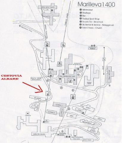 Marilleva (TN) / Telecabina Marilleva 1400 e Cestovia Albare : La cestovia Albare a Marilleva funge da sistema di trasporto urbano collegando la parte inferiore con la parte alta del villaggio