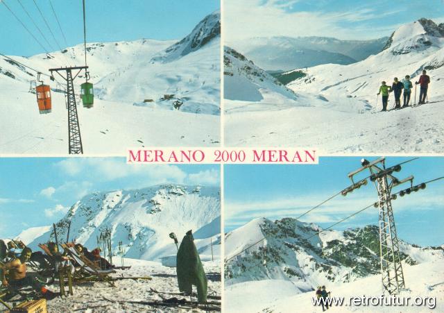 Meran 2000 (BZ) / Gondellift Piffinger Köpfl : Ansichtskarte, ca. 1971
