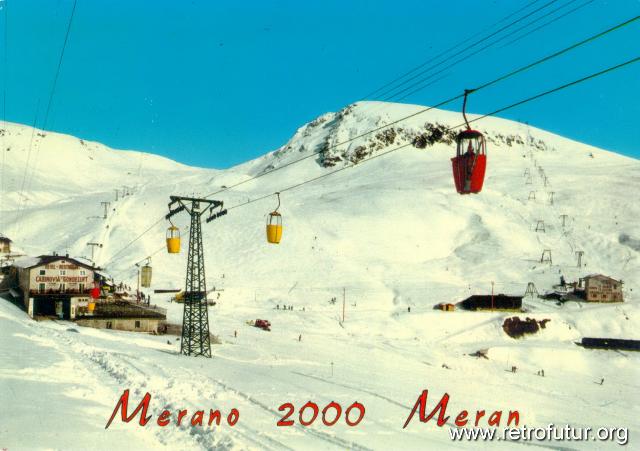 Meran 2000 (BZ) / Gondellift Piffinger Köpfl : Ansichtskarte, ca. 1972