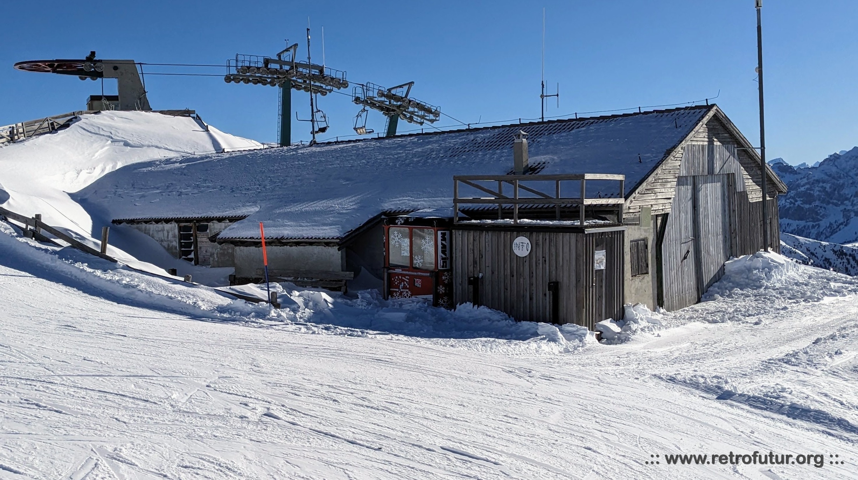 Brixen (BZ) / Korblift Plose : Die Bergstation im Januar 2024