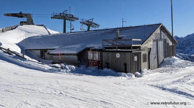 Brixen (BZ) / Korblift Plose : Die Bergstation im Januar 2024