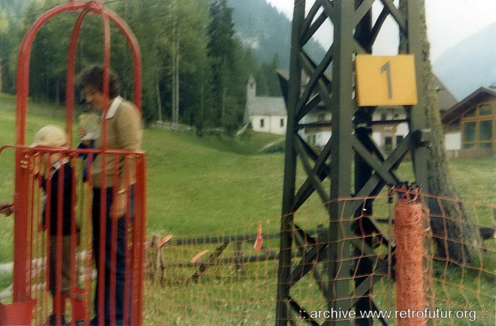 Sexten (BZ)  / Korblift Rotwandwiesen : Circa 1983 - Talstation Korblift Rotwand