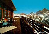 San Martino di Castrozza (TN) / Cestovia  Punta Ces : Sulla terrazza del Rifugio Punta Ces, anno 1970 circa