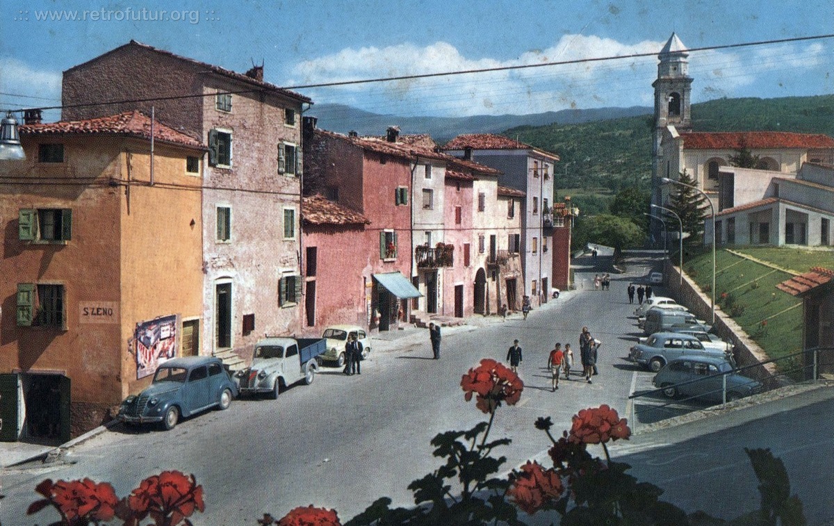 San Zeno / Cestovia Prada (VR)  - Monte Baldo : Il paese di San Zeno in una cartolina anni'60