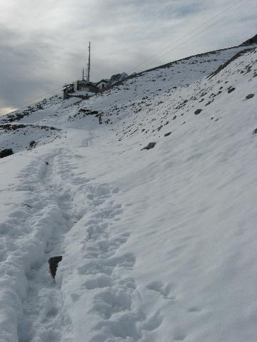 Seegrube : Kurz vor der Station Seegrube, 1966m