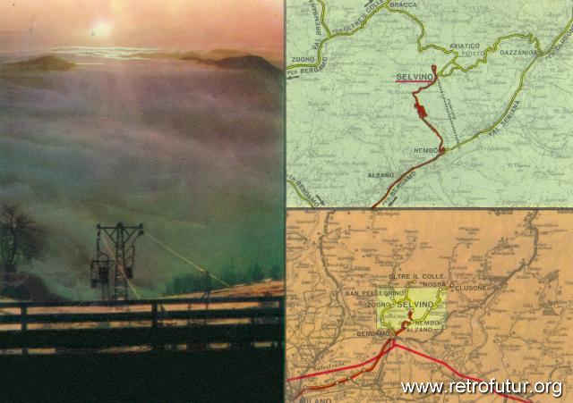 Aviatico (BG) * / Cestovia Bidonvia Cantul - Monte Poieto : selvino_cestovia_monte_poieto_ca_1970_c_ed_tramonto.JPG
