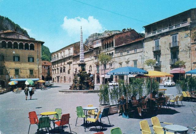 Tagliacozzo (AQ) - Cestovia della Pineta : Piazza Obelisco