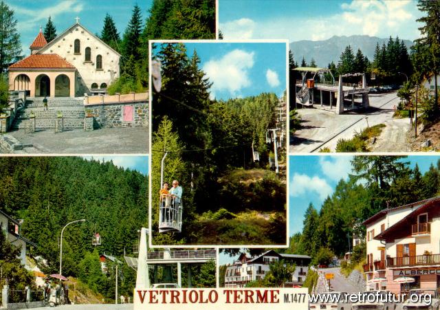 Vetriolo Terme (TN) / Cestovia  Panarotta : Cartolina spedita nel 1969