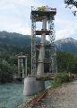 The cable stay bridge over the river Inn : ...10 months earlier