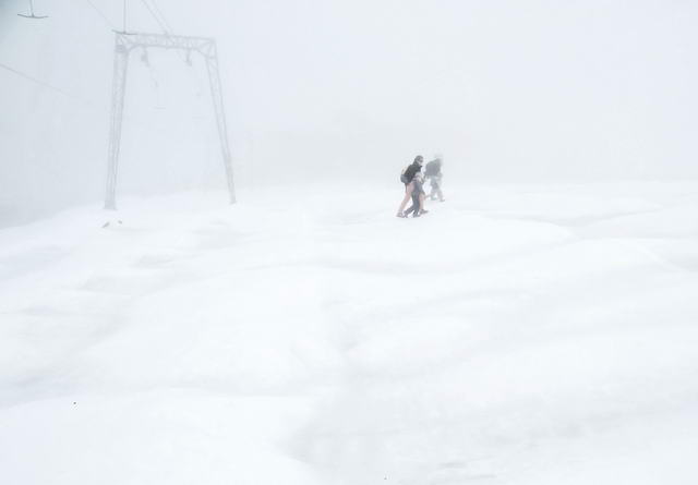Wie aus dem Prospekt : Aber vielleicht dramatisiere ich doch, denn anhand der Stützen konnte man sich immer gut orientieren. Dennoch kehrten manche um.
