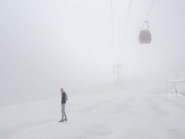 Wie aus dem Prospekt : Manchmal scheint es fast aufklaren zu wollen ...