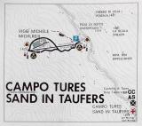 Sand in Taufers (BZ) / Korblifte Milchreis und Speikboden : 1964: Die erste Sektion Korblift Sand in Taufers (950m) zur Milchreisalm (1420m) ist fertig, der Skiebtrieb kann starten!